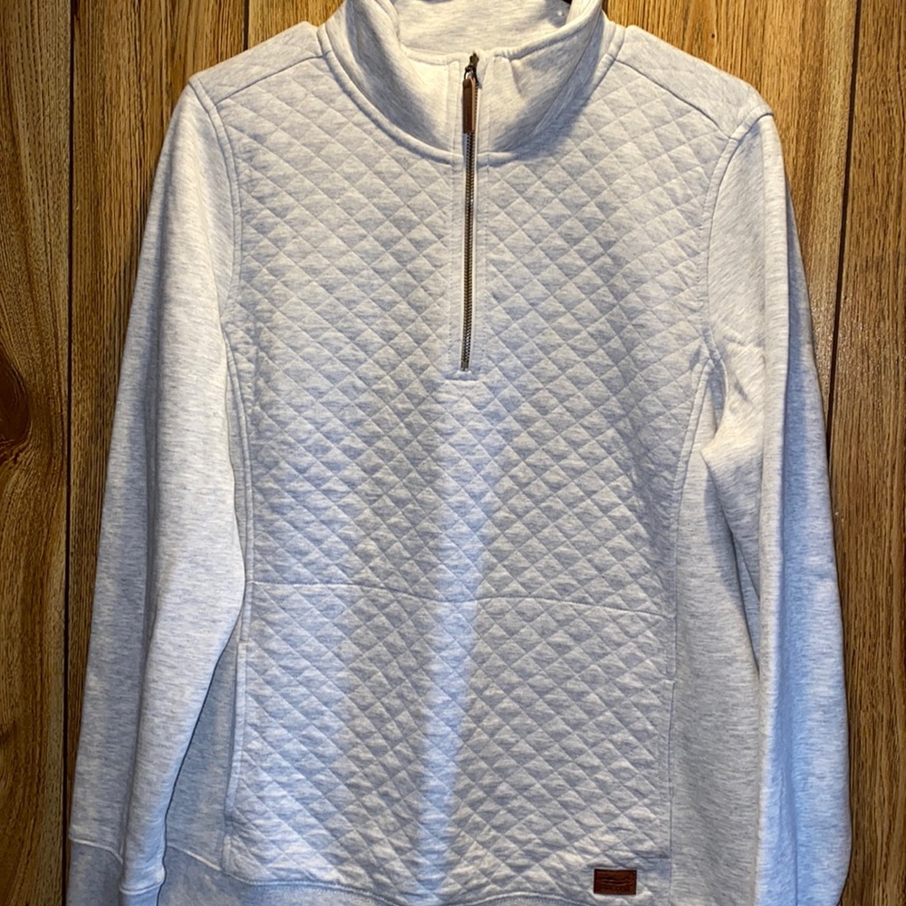 light grey long sleeve sweater from L.L. Bean